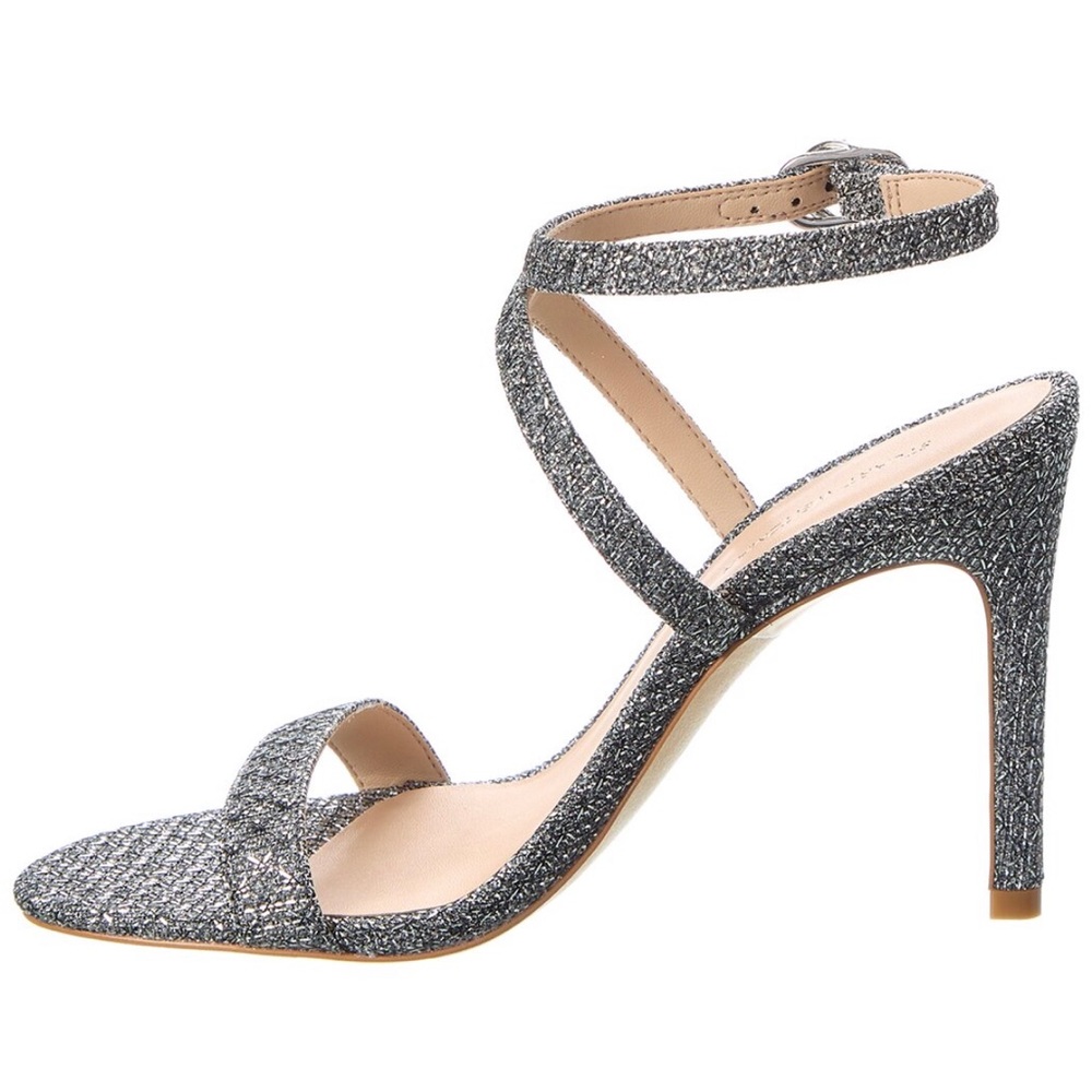 Stuart Weitzman Crystal Buckle 95 Glitter Sandal - Picture 2 of 8